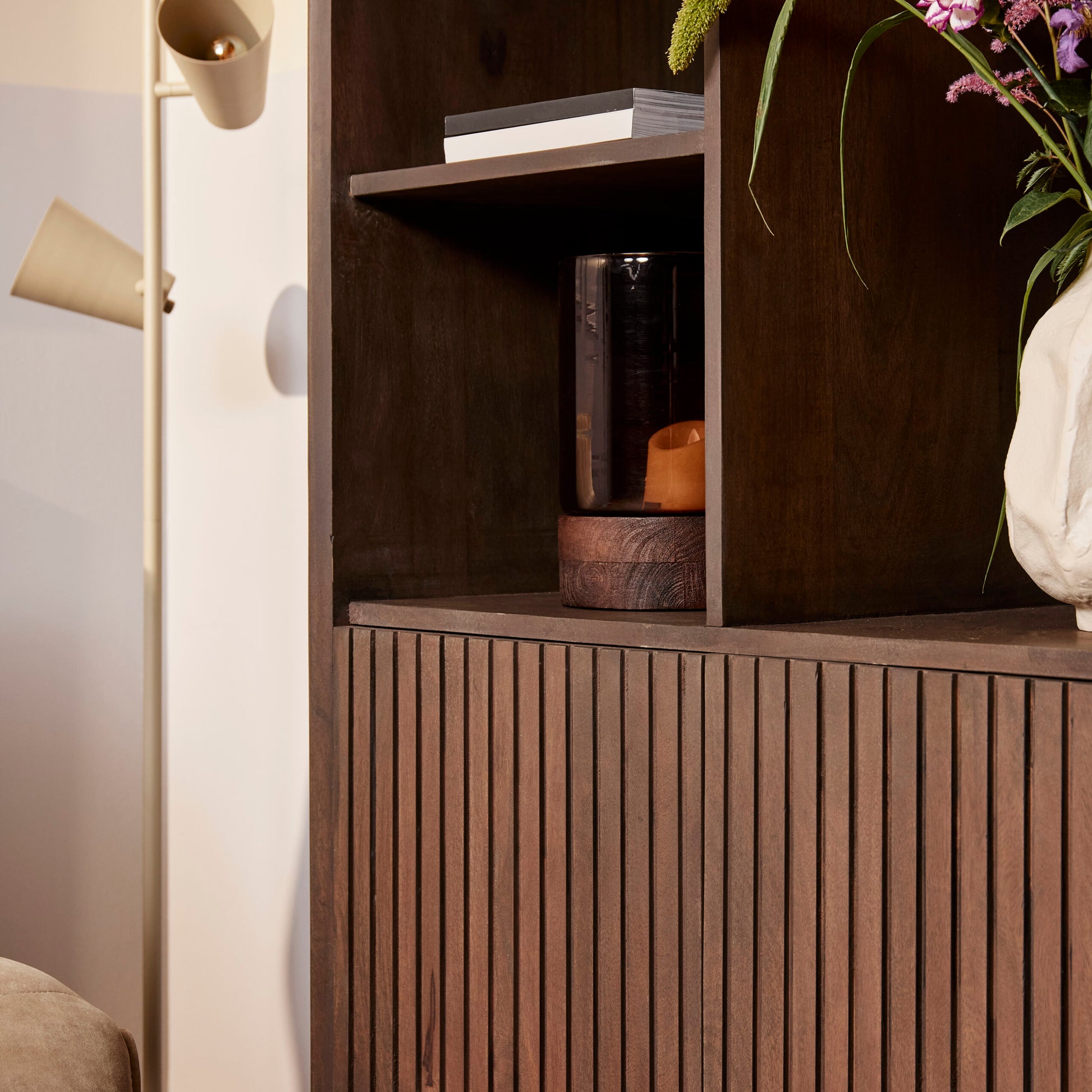 Vakkenkast Madison Walnut | 90 cm