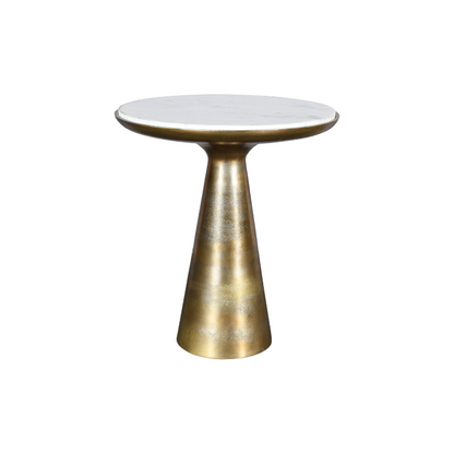 Bijzettafel Essy White marble | 45 cm