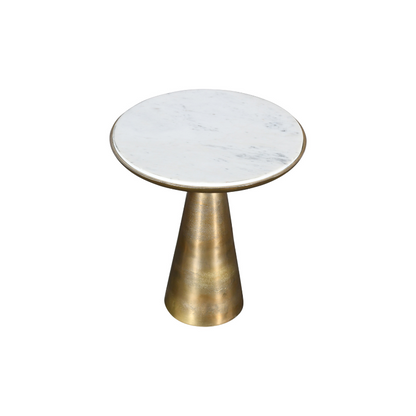 Bijzettafel Essy White marble | 45 cm