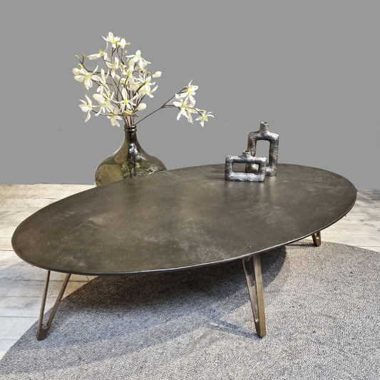 Antique Bronze Oval Coffee Table 139
