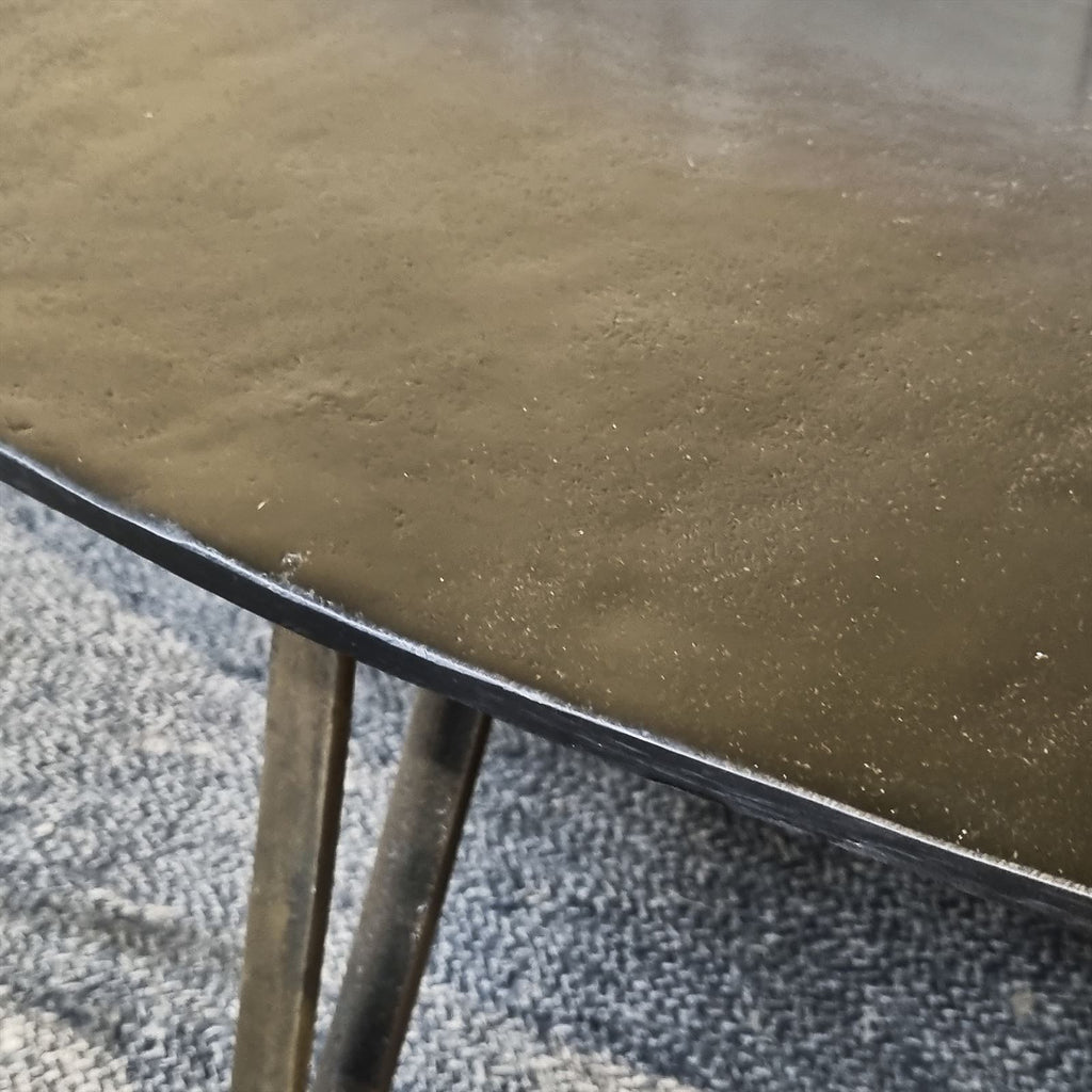 Antique Bronze Oval Coffee Table 139