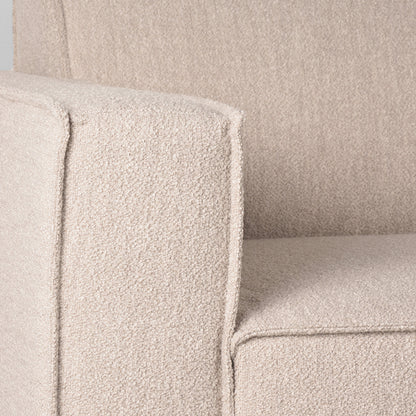 Bank Kay - Naturel - Boucle - 2-Zits + Hoek + 2-Zits