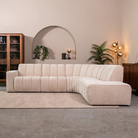Bank Vitoro Ottomane Rechts Voorstaand 128x98x82 cm