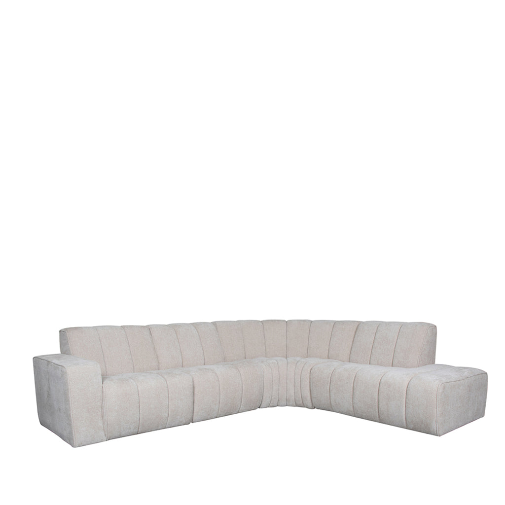 Bank Vitoro Ottomane Rechts Voorstaand 128x98x82 cm