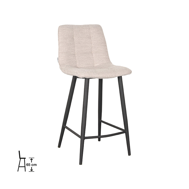 Barkruk Jelt - Naturel - Boucle - Zithoogte 65