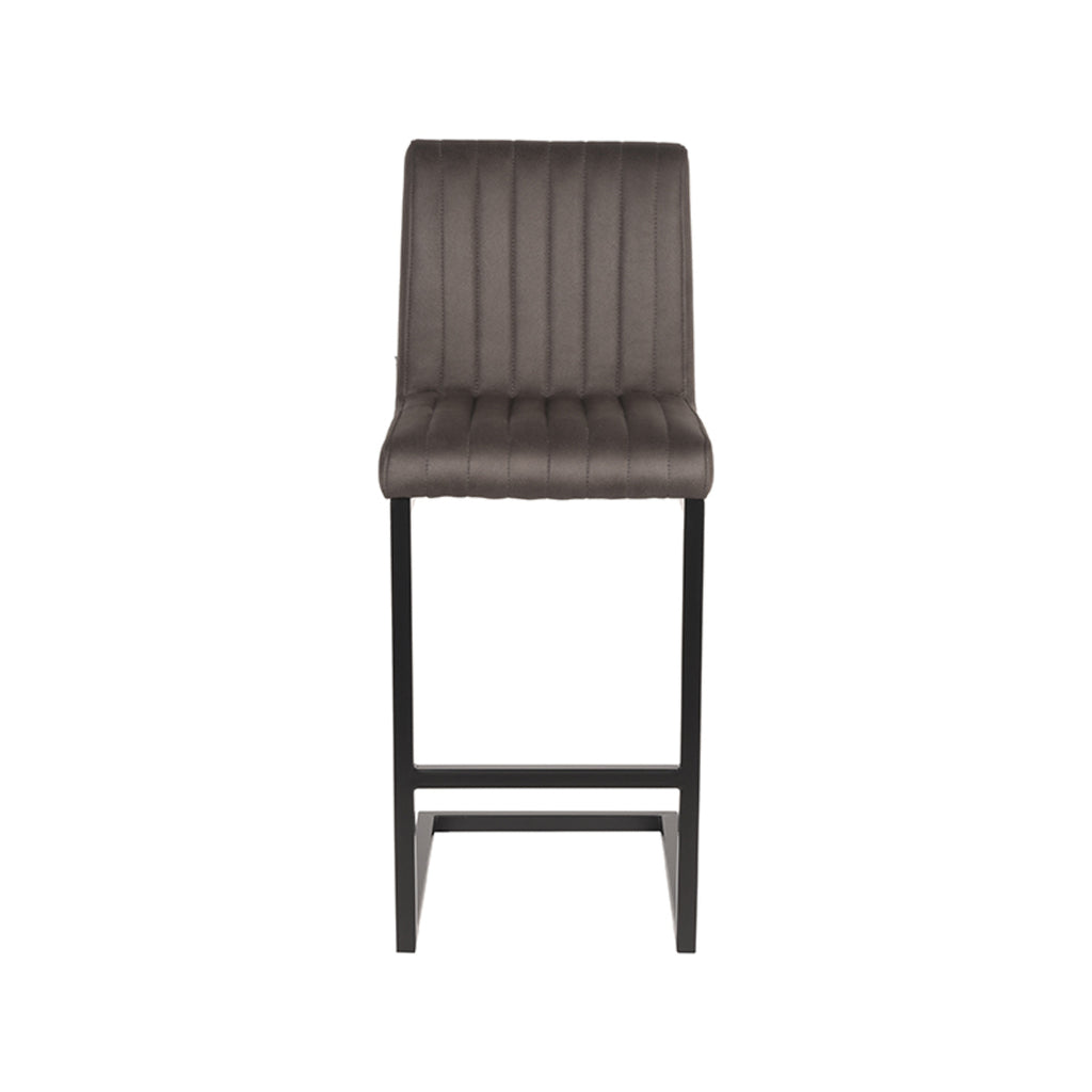 Barkruk Milo - Antraciet - Microfiber - Zithoogte 65