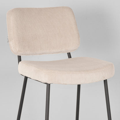 Barkruk Noah - Naturel - Ribcord - Zithoogte 78