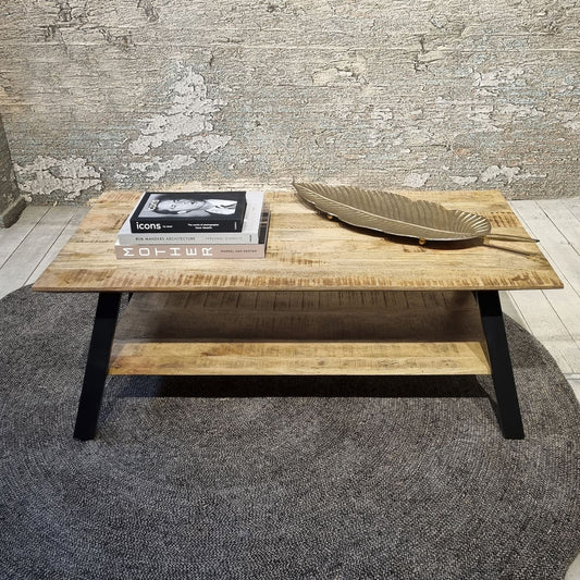 Berlin 2 Shelf Coffee Table 120