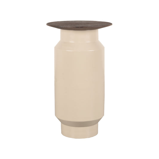 Bijzettafel Jik - Beige - Mangohout