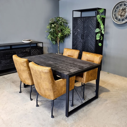 Britt Dining Table Black 160