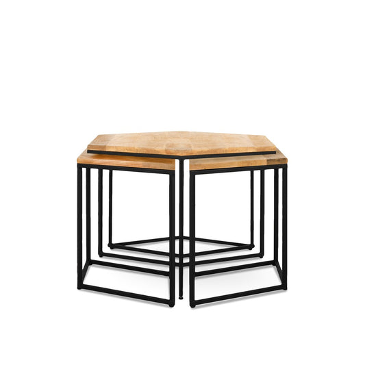 Salontafel Hexagon Set van 4