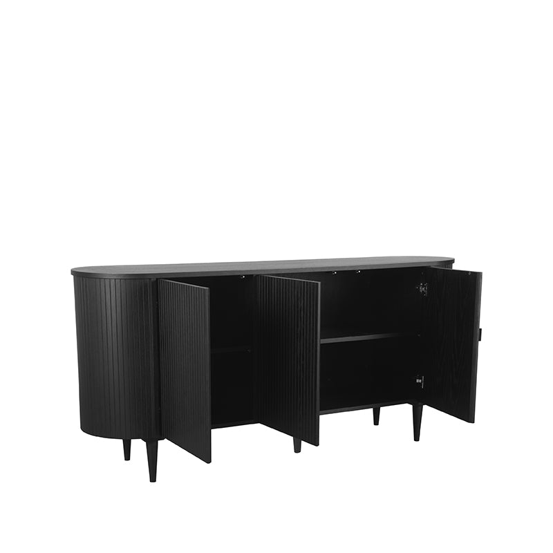 Dressoir Oliva - Zwart - Eiken