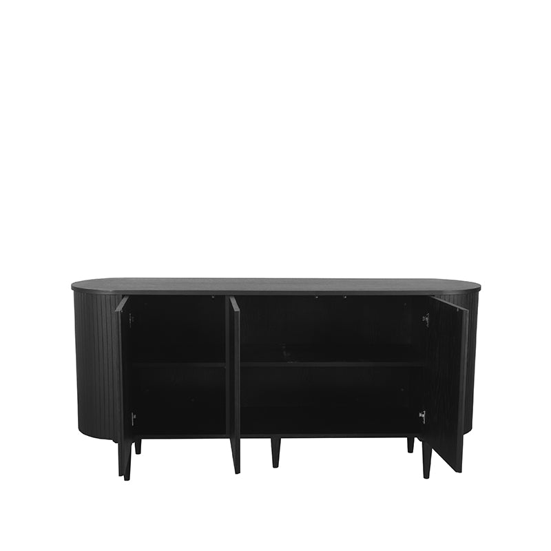 Dressoir Oliva - Zwart - Eiken