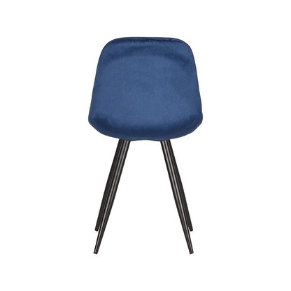 Eetkamerstoel Capri - Blauw - Fluweel