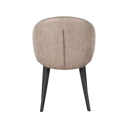 Eetkamerstoel Logan - Taupe - Microfiber