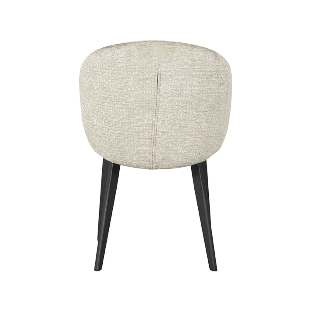 Eetkamerstoel Logan - Beige - Fluweel