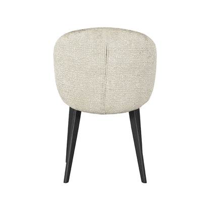 Eetkamerstoel Logan - Beige - Fluweel