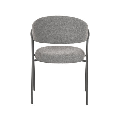 Eetkamerstoel Lowen - Grijs - Boucle