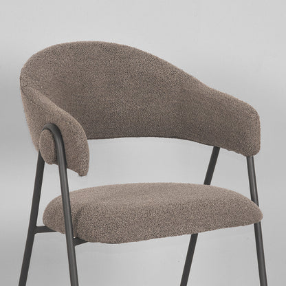 Eetkamerstoel Lowen - Bruin - Boucle