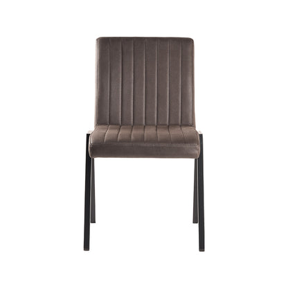 Eetkamerstoel Matz - Antraciet - Microfiber