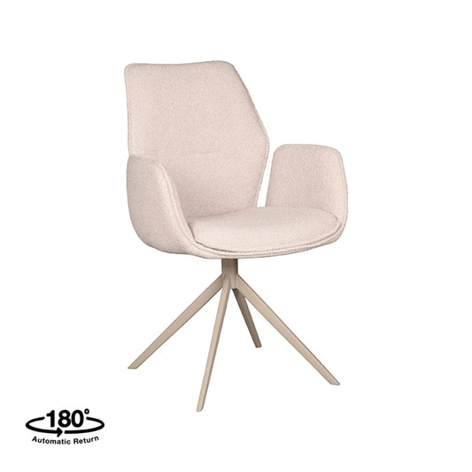 Eetkamerstoel Mellow - Naturel - Boucle