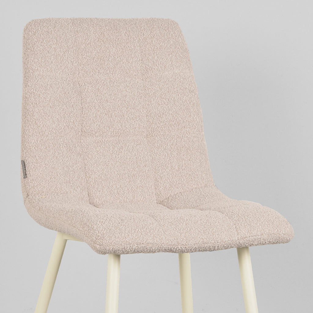 Eetkamerstoel Nino - Naturel - Boucle