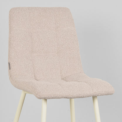Eetkamerstoel Nino - Naturel - Boucle
