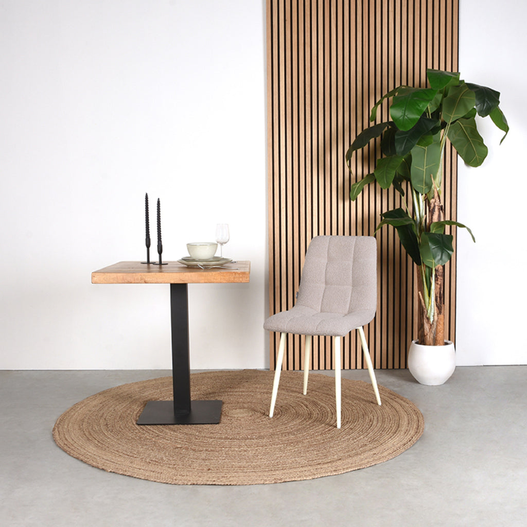 Eetkamerstoel Nino - Naturel - Boucle