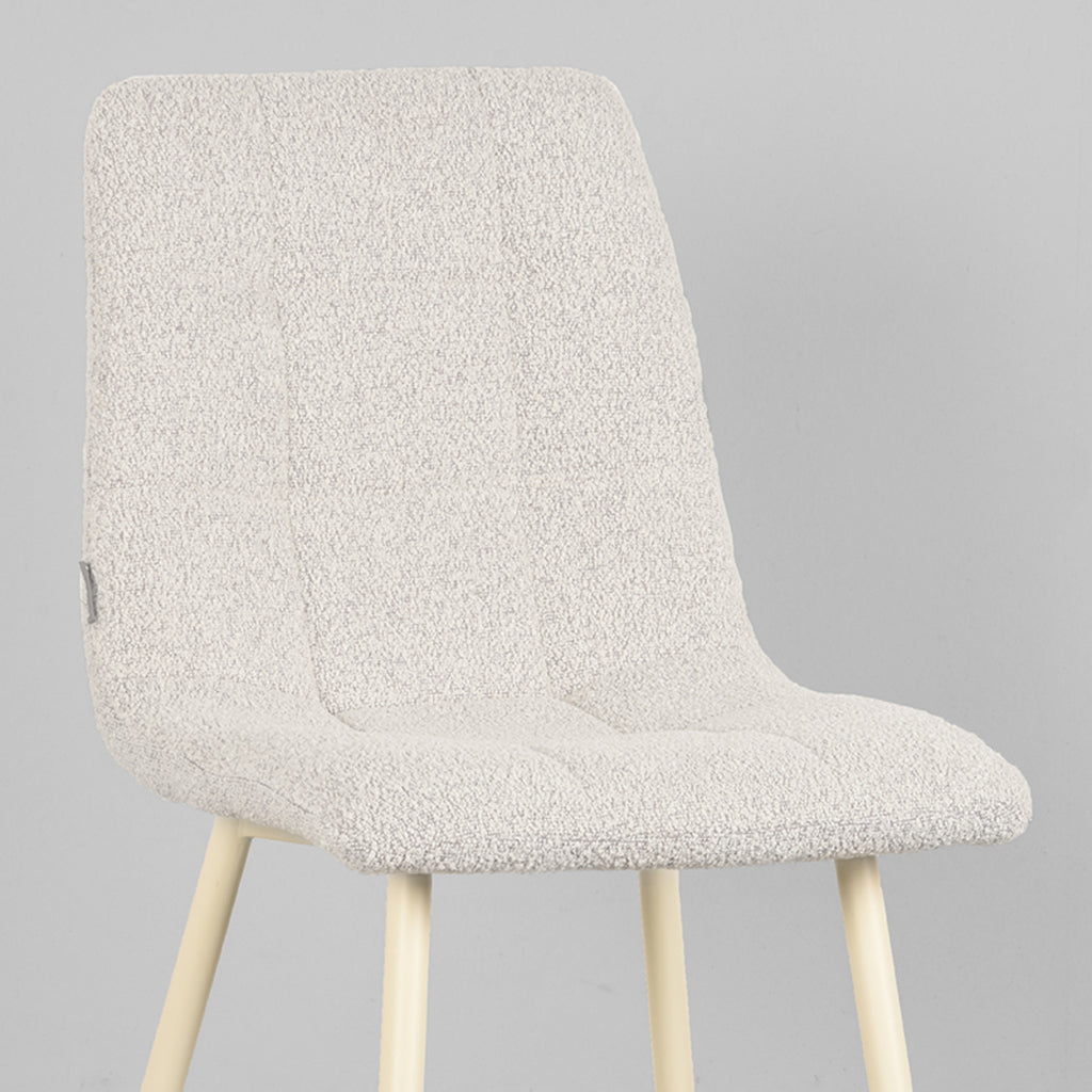 Eetkamerstoel Nino - Naturel - Boucle