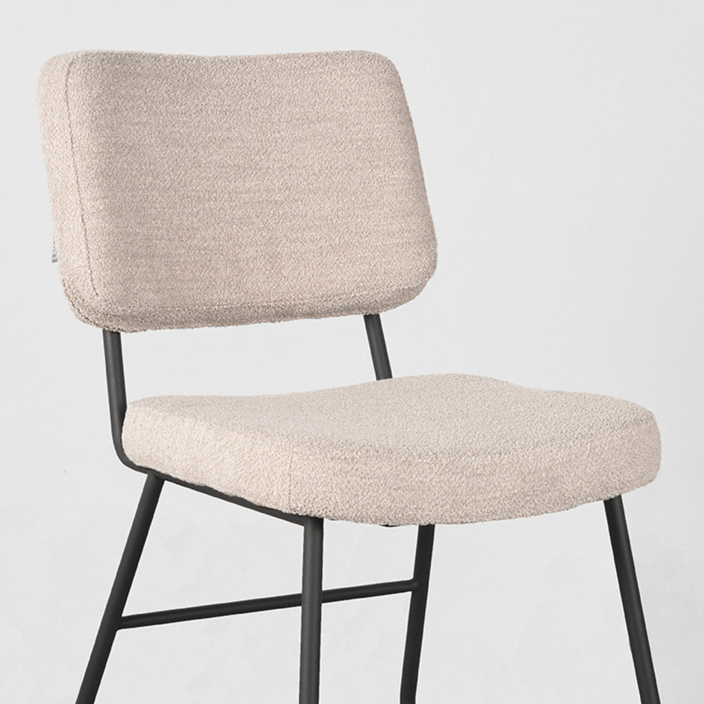 Eetkamerstoel Noah - Naturel - Boucle