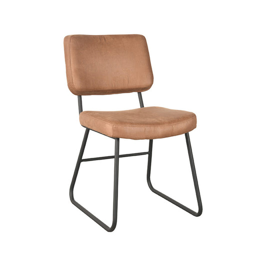Eetkamerstoel Noah - Cognac - Microfiber