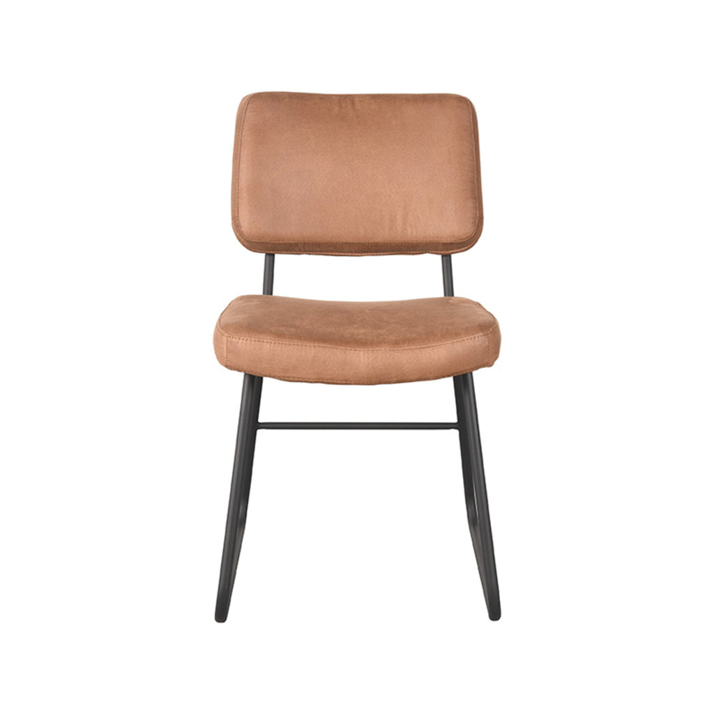 Eetkamerstoel Noah - Cognac - Microfiber