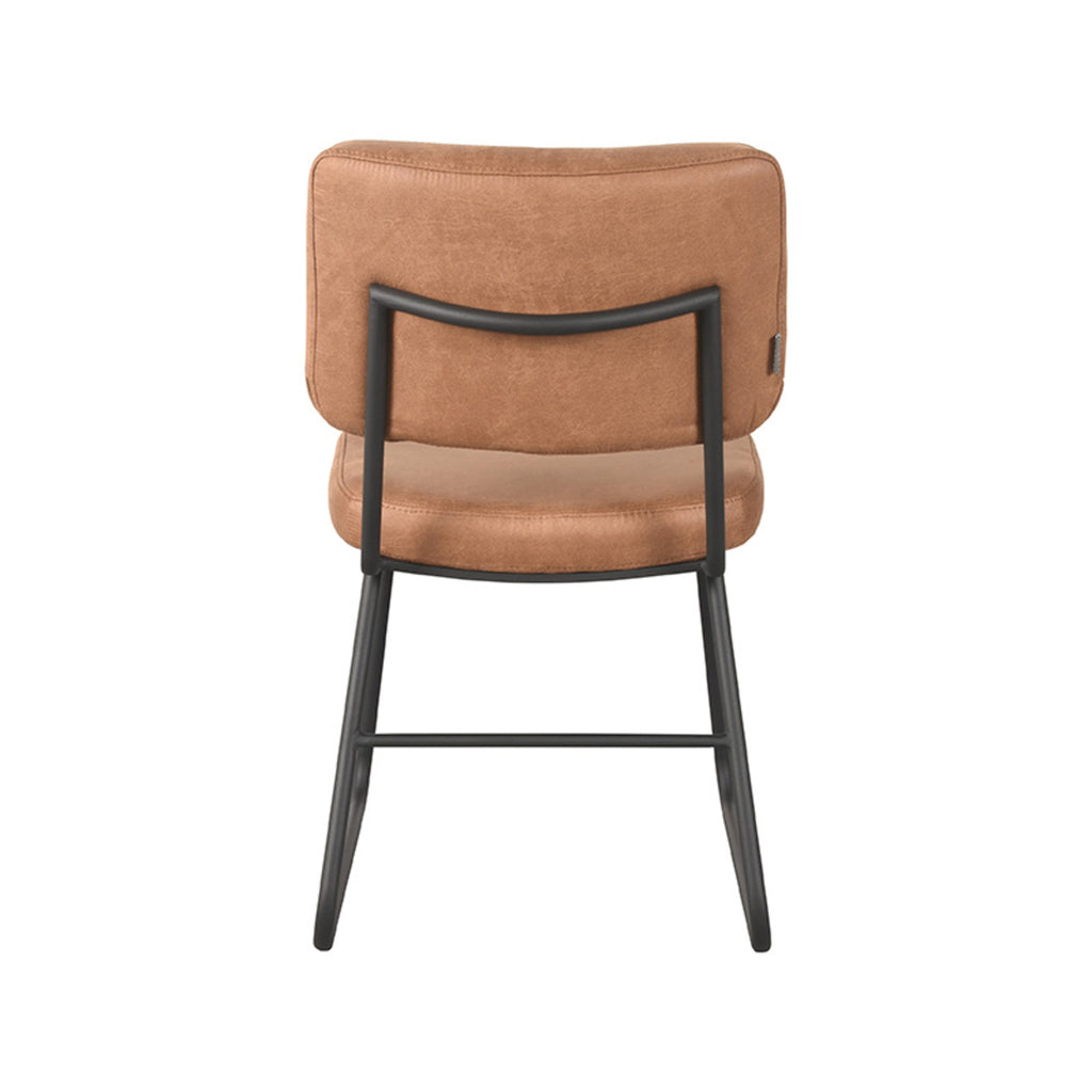 Eetkamerstoel Noah - Cognac - Microfiber