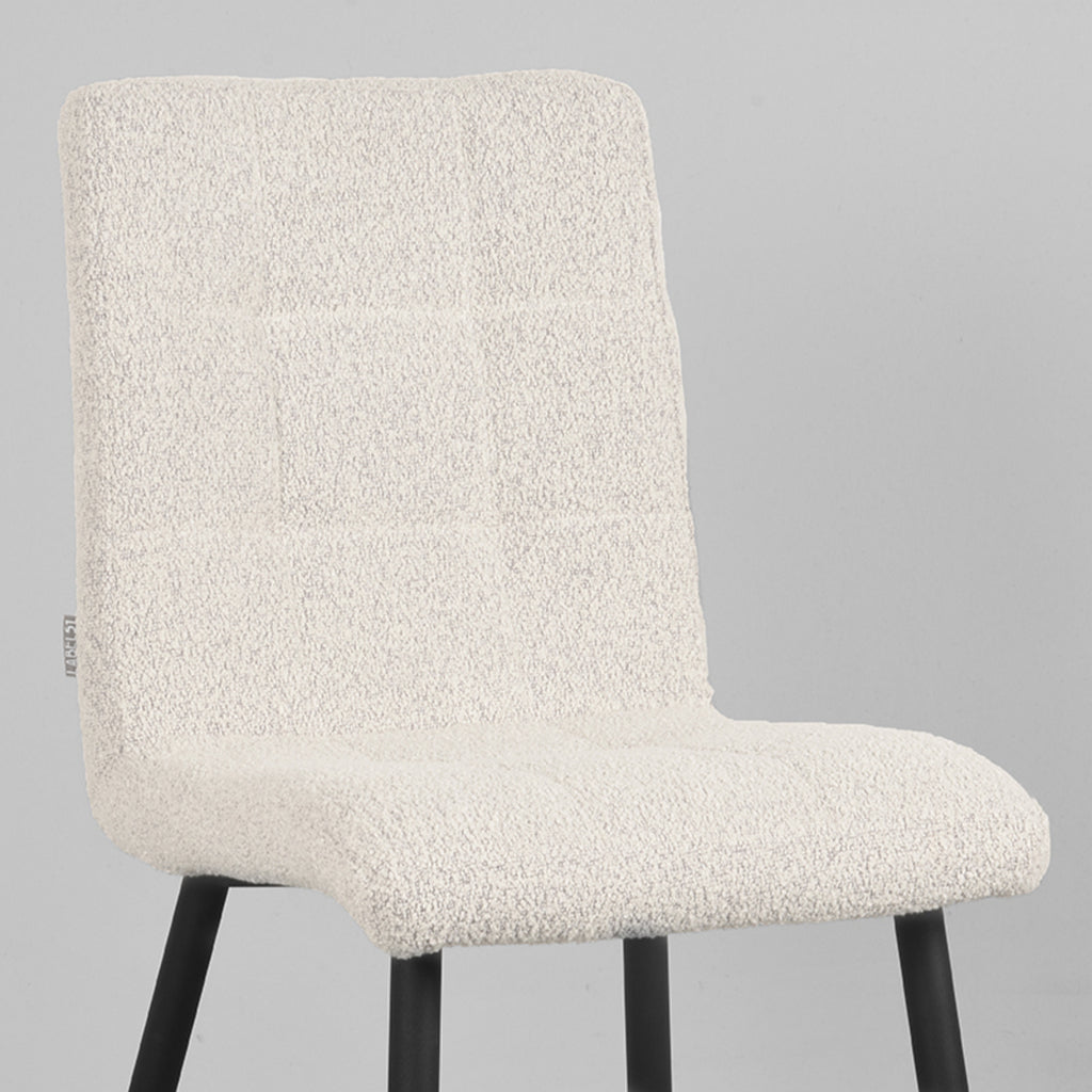 Eetkamerstoel Sam - Naturel - Boucle