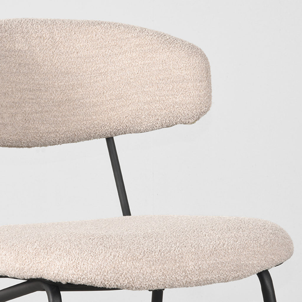 Eetkamerstoel Zack - Naturel - Boucle