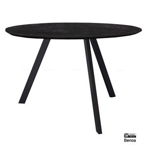Eettafel Rond Berlin Zwart 150