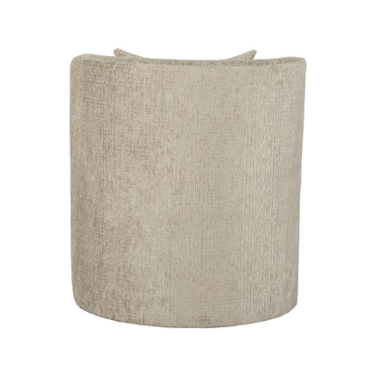 Fauteuil Evy - Beige - Fluweel