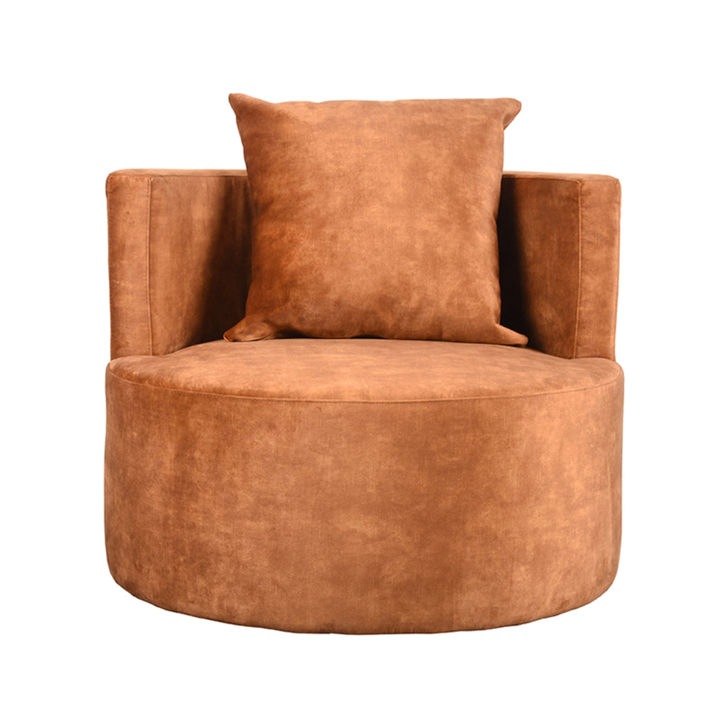 Fauteuil Evy - Oker - Velours