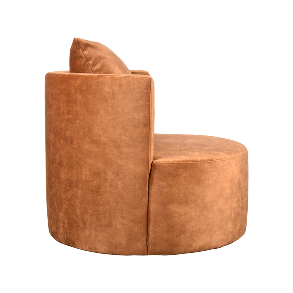 Fauteuil Evy - Oker - Velours