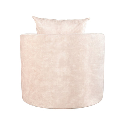 Fauteuil Evy - Naturel - Velours