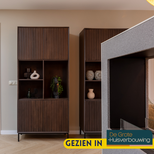 Vakkenkast Madison Walnut | 90 cm