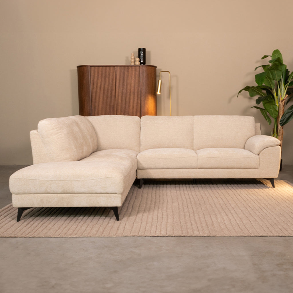Hoekbank Santino Links 257x94-215x85 cm