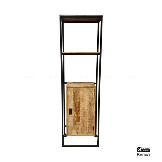 Len 1 Door Bookshelf 60
