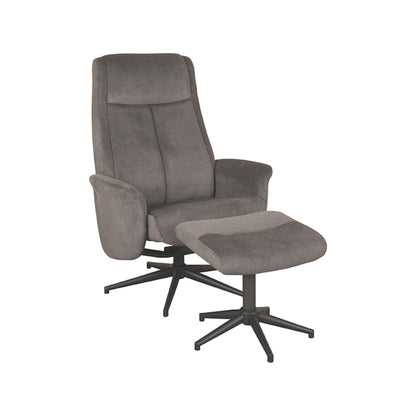 Relaxfauteuil Bergen + Ottomane 77x76x105 cm