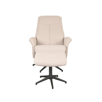 Relaxfauteuil Bergen + Ottomane 77x76x105 cm
