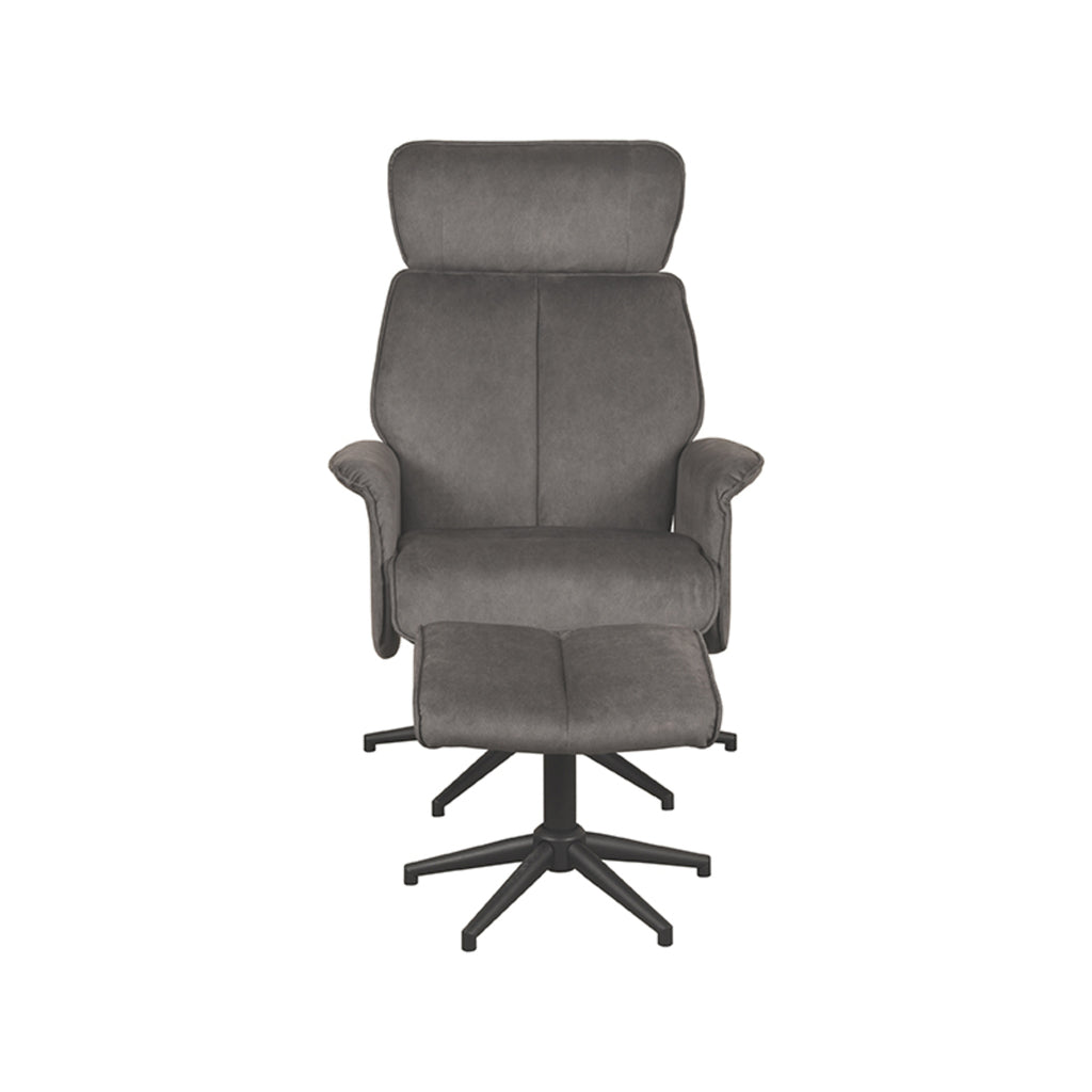 Relaxfauteuil Verdal + Ottomane 77x79x109 cm