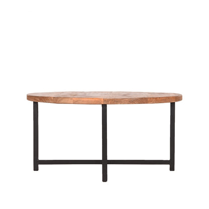 Salontafel Dex - Rough - Mangohout - Rond - 80 cm