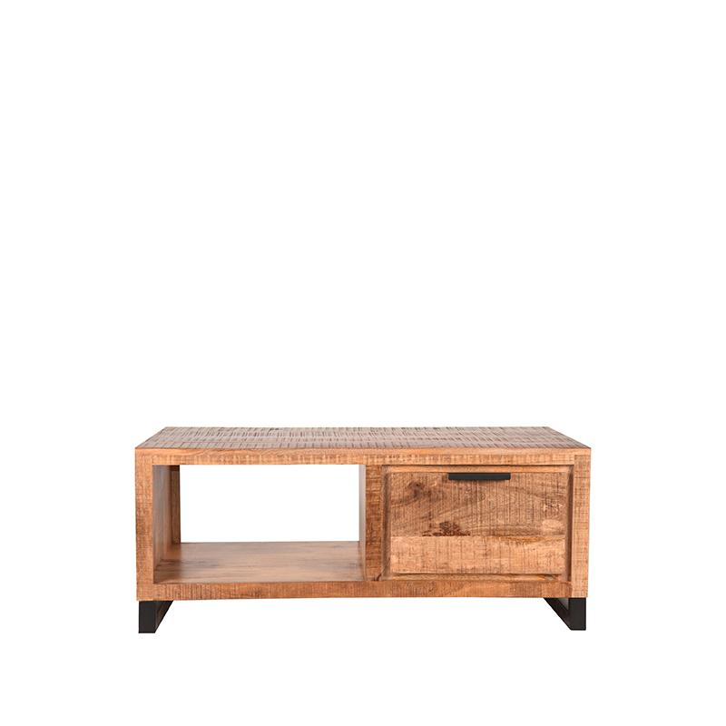 Salontafel Glasgow - Rough - Mangohout - 110x60 cm