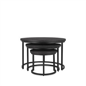 Salontafel Rylee Zwart Set van 3