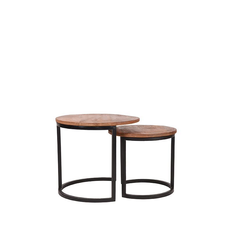 Salontafel Set Duo - Rough - Mangohout